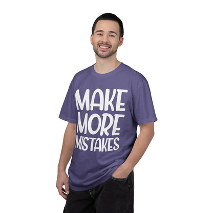 Make More Mistakes Trendy Tee Learning Journey Empowerment Creative Passionate Hard Work Keep Trying Unisex Heavy Cotton T-Shirt