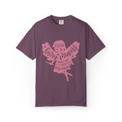 Even A Fairy Princess Must Eat Her Vegetables Parenting Advice Tee Healthy Eating Balanced Diet Unisex Heavy Cotton T-Shirt