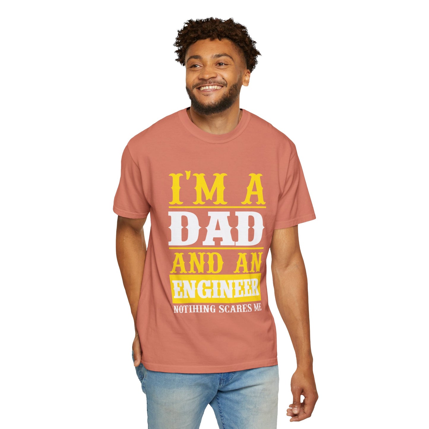 Proud Dad I’m Dad And An Engineer Fatherhood Role Model Problem-solving Critical Thinking Unisex Heavy Cotton T-Shirt
