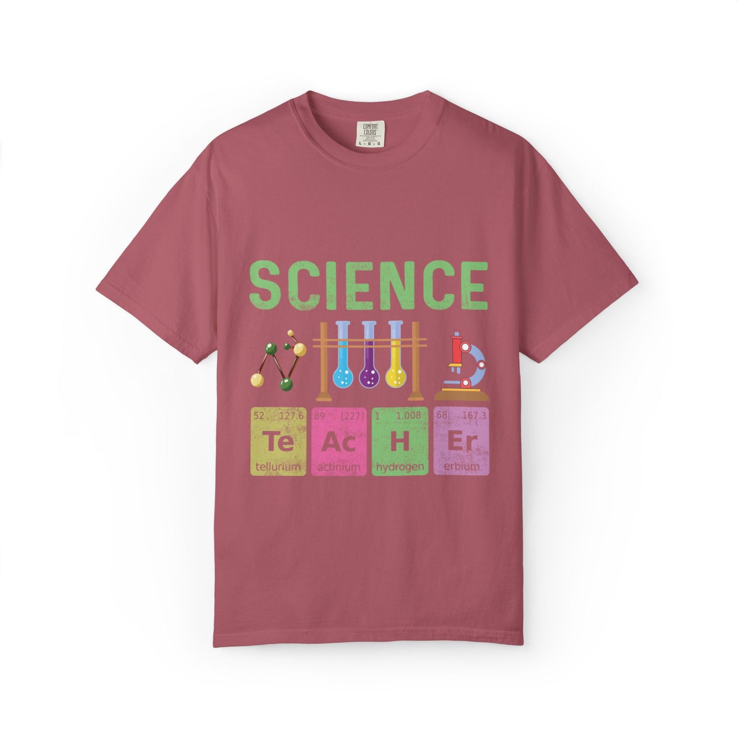 Inspirational Science Microscope Periodic Table Science Lab Chemicals Unisex Heavy Cotton T-Shirt