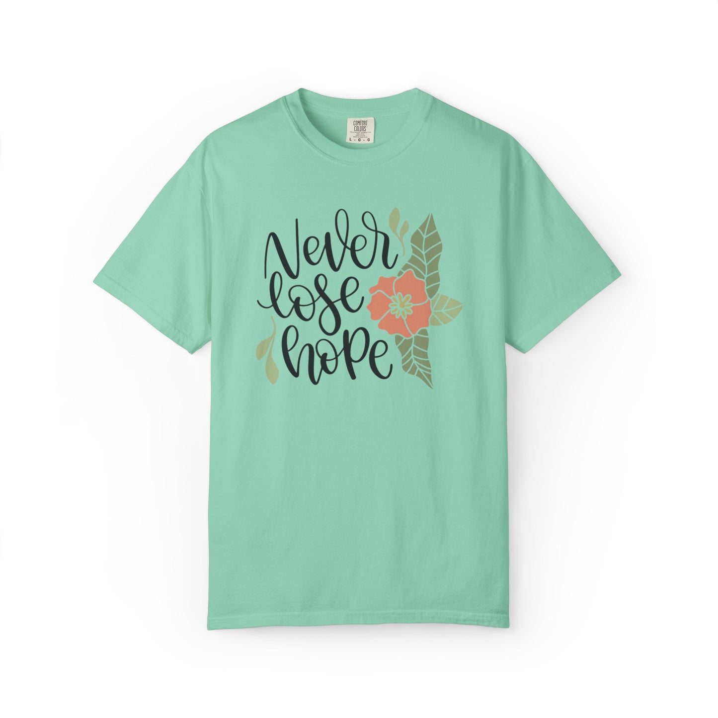 Never Lose Hope Keep Trying Determination Success Tee Hard Work Unstoppable Unisex Heavy Cotton T-Shirt