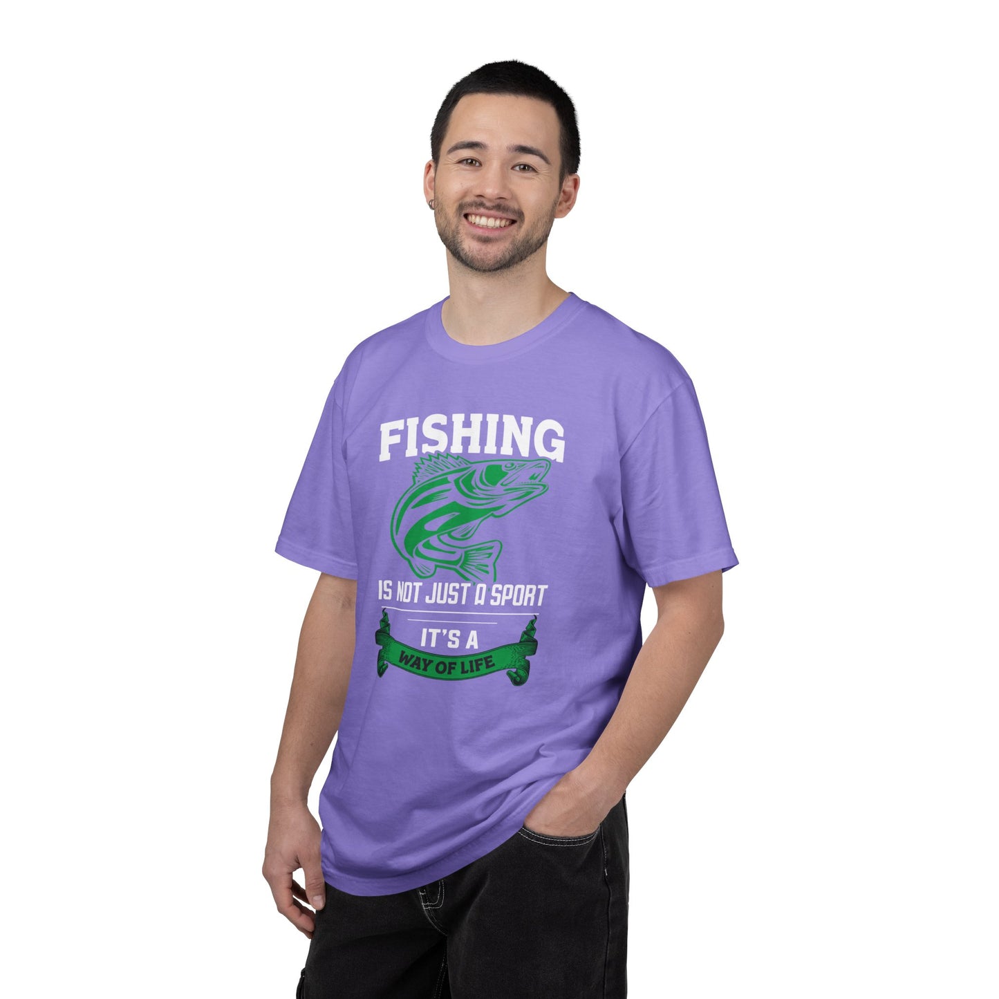 Fishing Is Not Just A Sport Reel Bait Fishing Tee Solitude Unisex Heavy Cotton T-Shirt