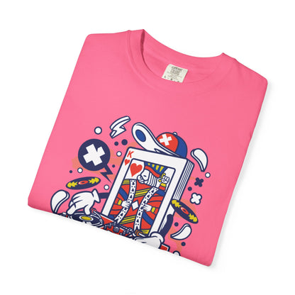 Dj King Play Card Hip Hop Vibes Trends Pop Visuals Tee Remixes Music Producer Unisex Heavy Cotton T-Shirt