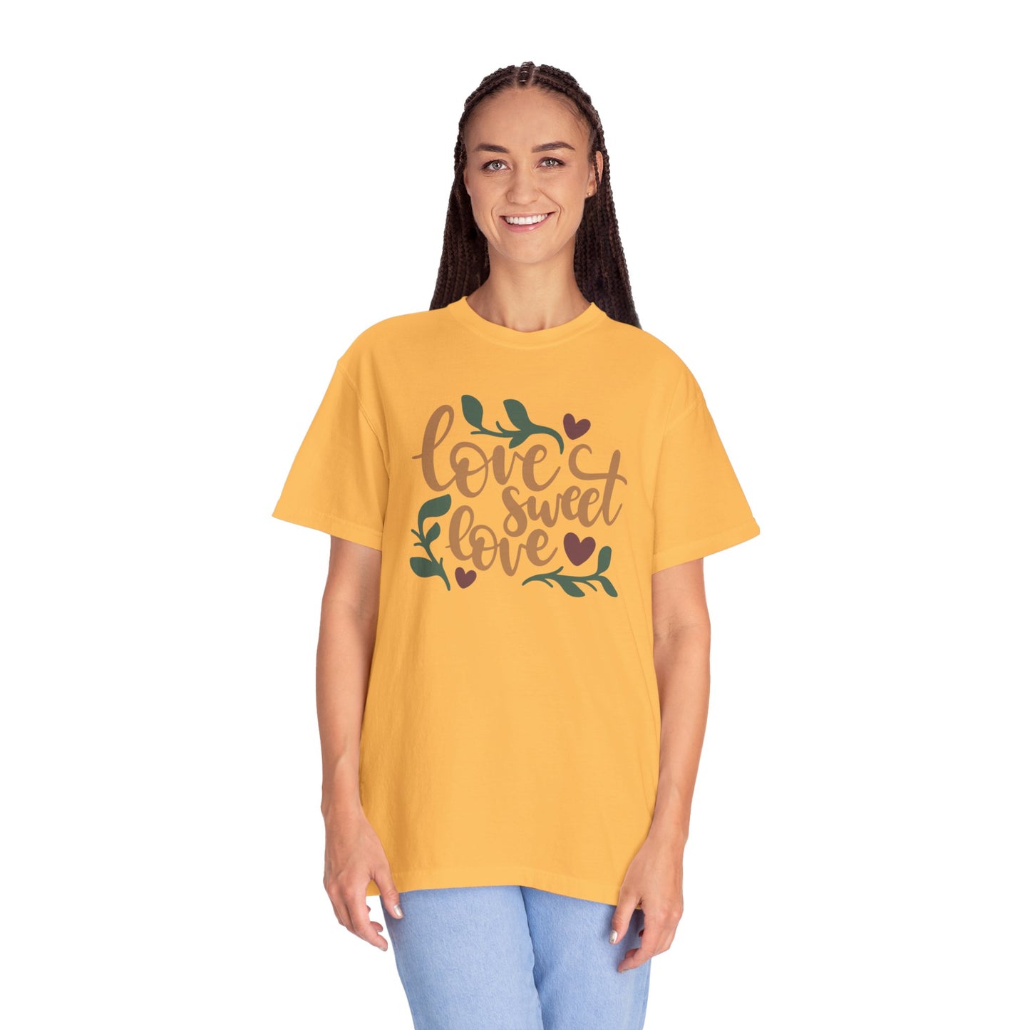 Love Sweet Love Boundless Love Affection Lover’s Tee Infinite Bliss Butterfly Kisses Evergreen Romance Unisex Heavy Cotton T-Shirt