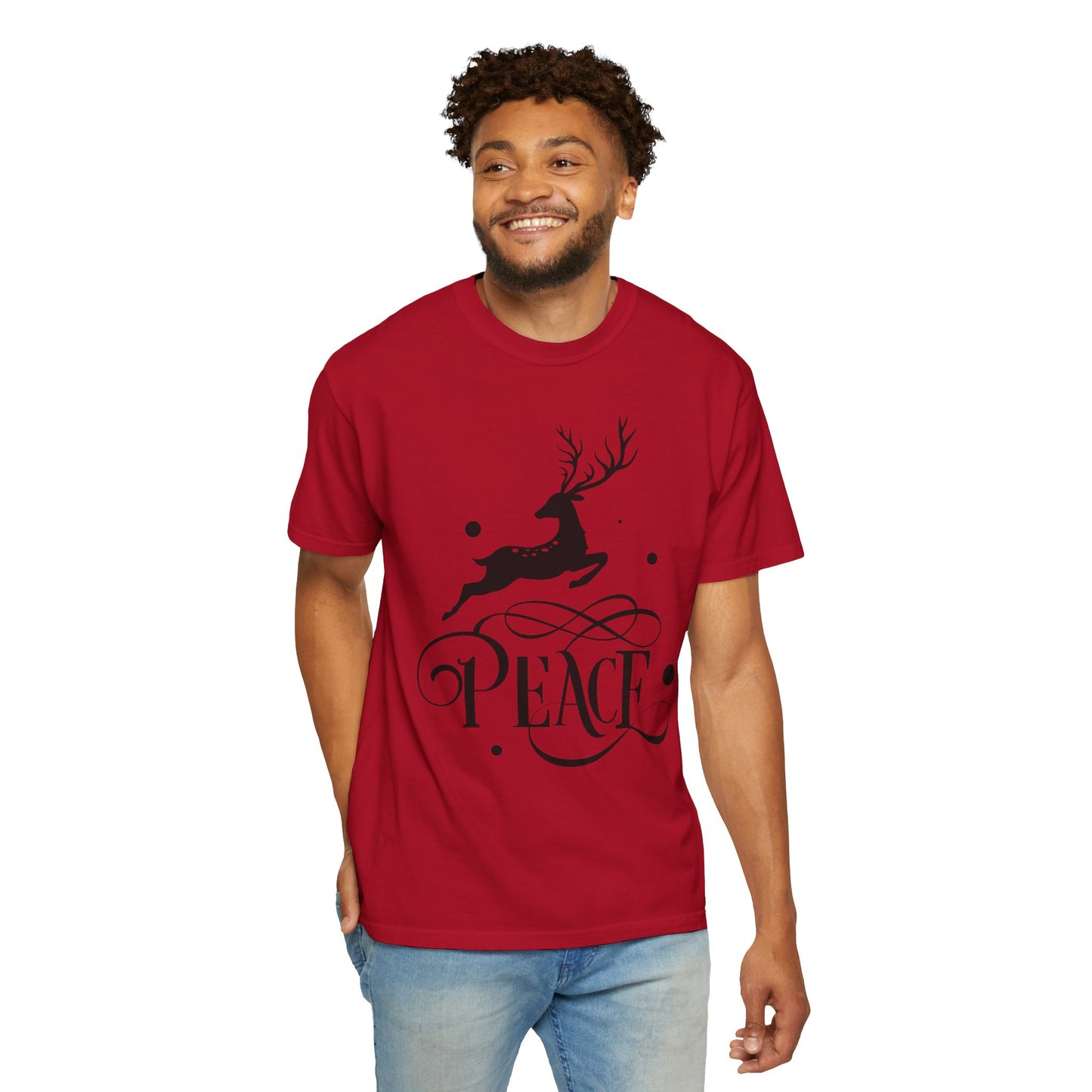 Peace Harmony Unity Peacemakers Tee Merry Christmas Festival Snowflakes Season Of Joy Unisex Heavy Cotton T-Shirt