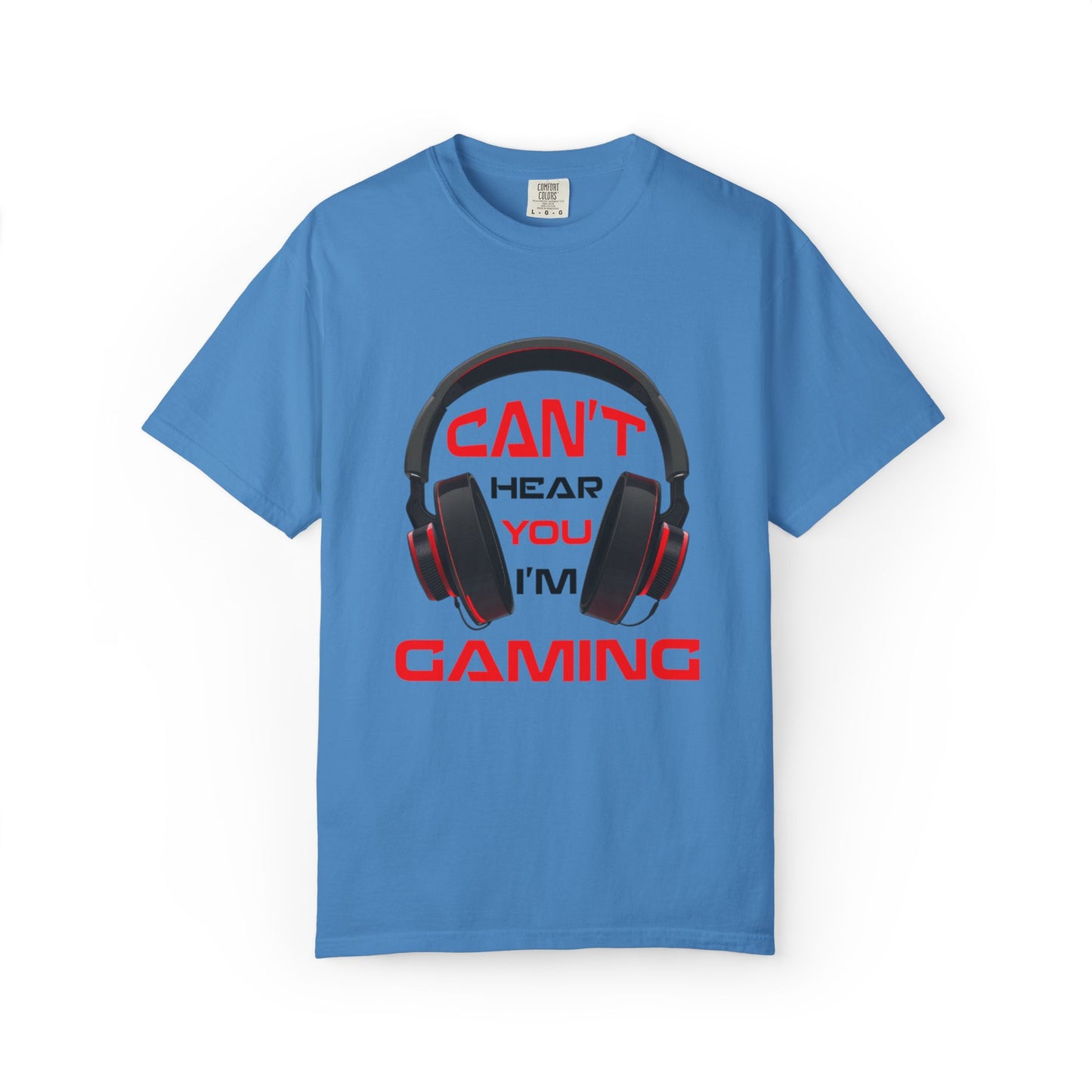 Can’t Hear You I’M Gaming Funny Trendy Tee Cool Gamer Headphones Pro Video Games Lover Game Focused Unisex Heavy Cotton T-Shirt