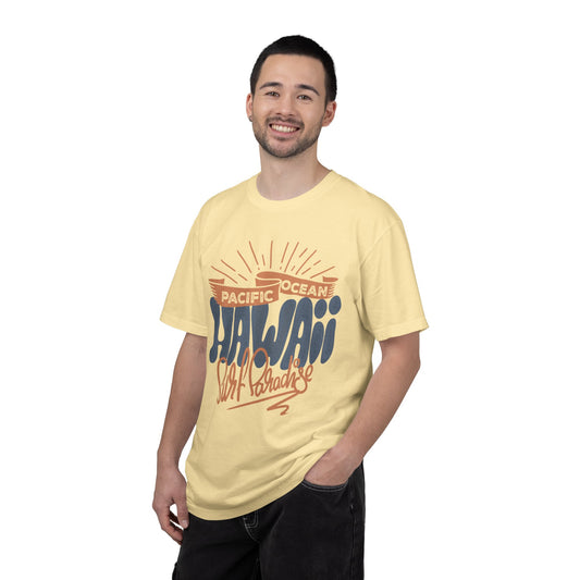Enjoyable Pacific Ocean Hawaii Wave Rider Beach Life Sun Sand Sea Seashells Sea Waves Beach Sun Glasses Beach Surfers Unisex Heavy Cotton T-Shirt
