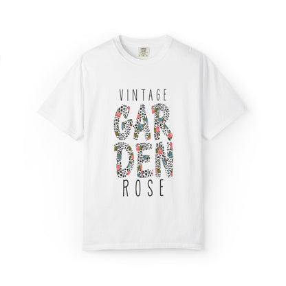 Vintage Garden Rose Heartwarming Lovely Trendy Tee Sweet Charismatic Beautiful Fragrance Happiness Unisex Heavy Cotton T-Shirt