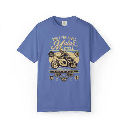 Built For Speed Motorcycle Custom Engine Club Motorbike Lovers Trendy Tee High-speed Rider Adventure Racer Unisex Heavy Cotton T-Shirt