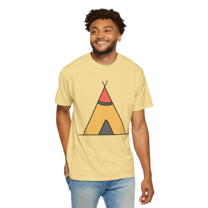 Camping  Adventure Lovers Tee Nature Exploration Bonfire Travel Van Unisex Heavy Cotton T-Shirt