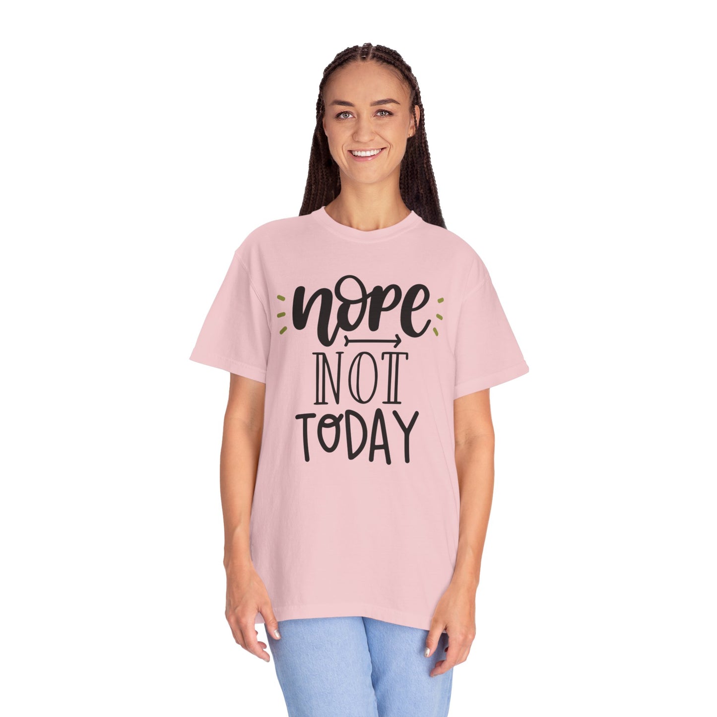 Nope Not Today Idle Moments Tee Cozy Living Contented Loafing Unisex Heavy Cotton T-Shirt
