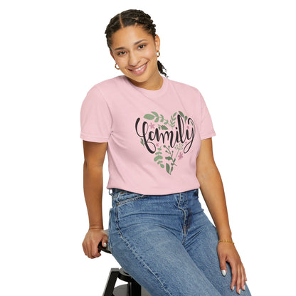 Family Trendy Tee Hug Rainbow Passion Unconditional Soulful Connection Siblings Love Parents Unisex Heavy Cotton T-Shirt