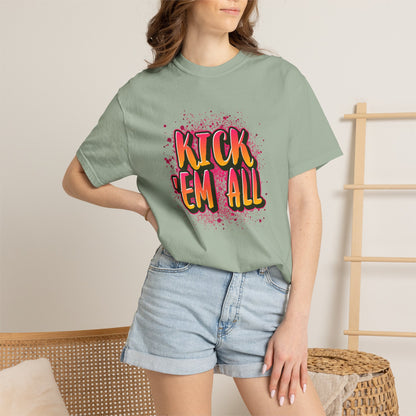 Kick Em All Unisex Heavy Cotton T-Shirt