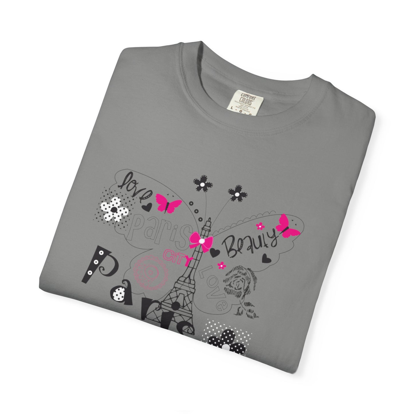 Paris Love Honeymoon Spots Candlelit Dinners Couples’ Tee Retreats Paris Fashion Unisex Heavy Cotton T-Shirt