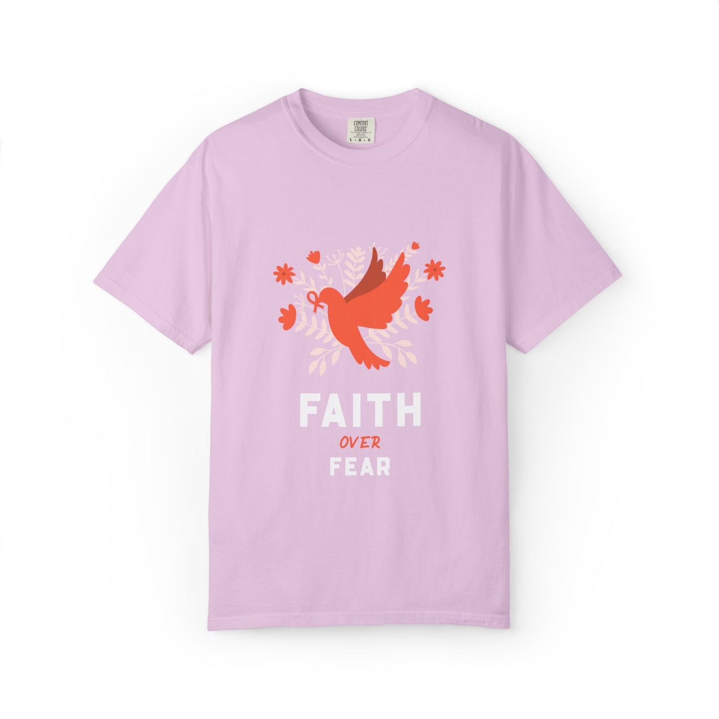 Faith Over Fear Stop Wishing Start Doing Action Goal Setting Modern Tee Achievement Self-Improvement Unisex Heavy Cotton T-Shirt
