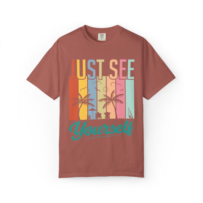 Inspirational Just See Yourself Self-Discovery Personal Vision Focus Summer Vibes Unisex Heavy Cotton T-Shirt