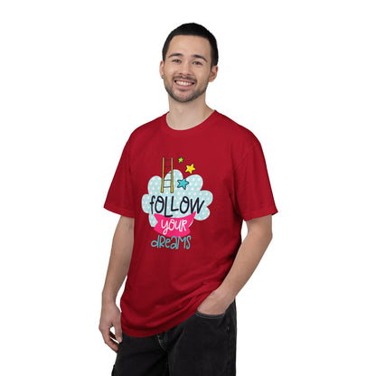 Follow Your Dreams Aspiration Determination Courage Night Wishes Unisex Heavy Cotton T-Shirt