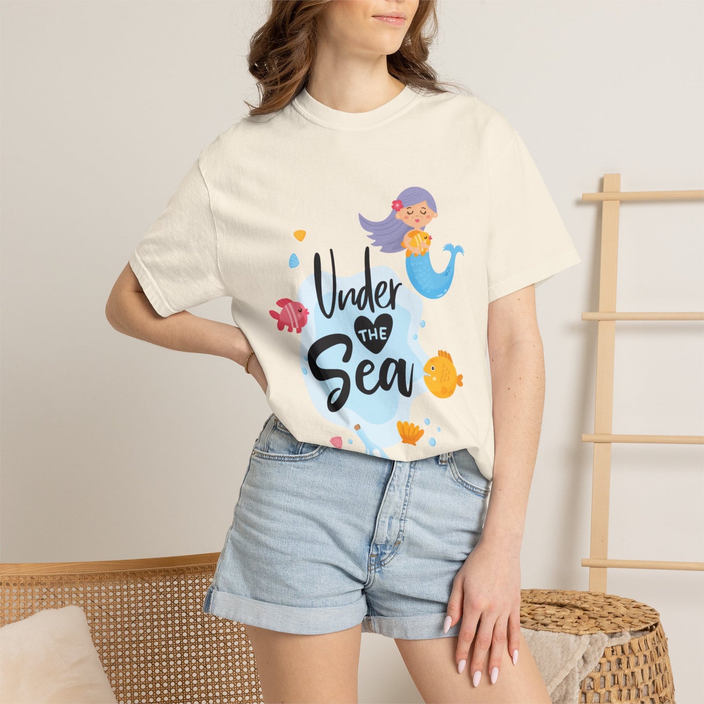 Under The Sea Oceanic Enchantment Tee Marine Life Wonders Unseen Depths Unisex Heavy Cotton T-Shirt