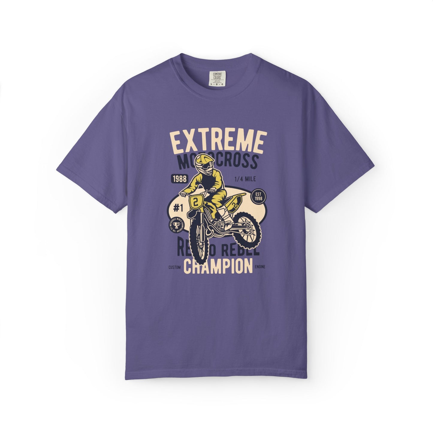 Extreme Champion Epic Trail Exploration Tee Thrill-Seeking Stunt Mastery Downhill Rush Unisex Heavy Cotton T-Shirt