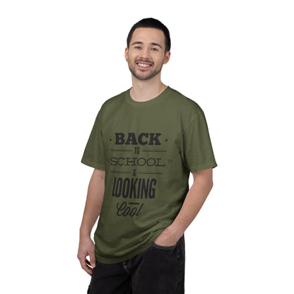 Funny Back To School Looking Cool New Beginning Educational Journey New Classroom Backpack Notebooks Unisex Heavy Cotton T-Shirt
