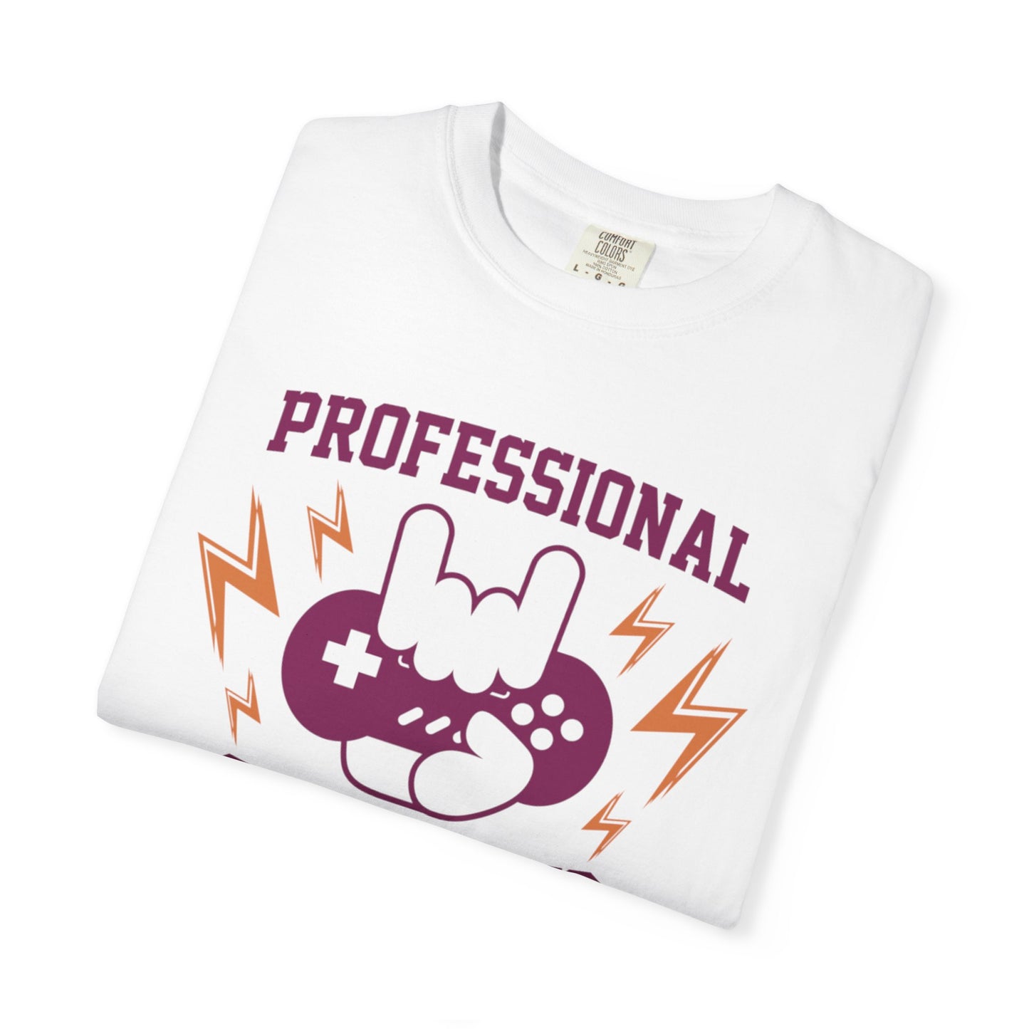 Professional Gamer Warriors Tee Non-Stop Playing Gaming Obsession Unisex Heavy Cotton T-Shirt