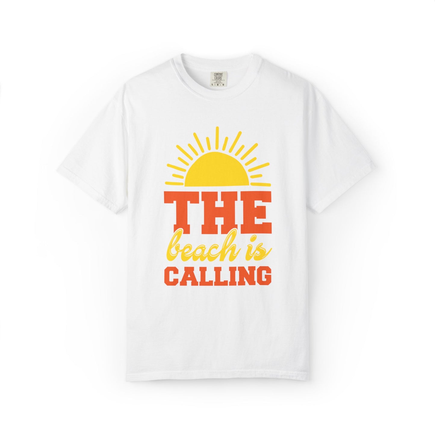 Enjoyable The Beach Is Calling Beach Life Sun Sand Sea Sun Kissed Sea Breeze Beach Sun Glasses Palm Trees Unisex Heavy Cotton T-Shirt