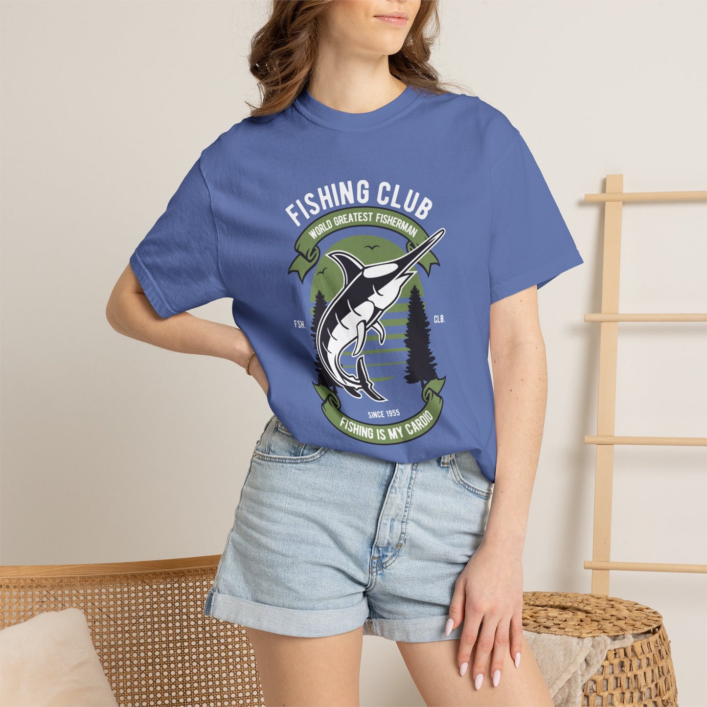 Fishing Club Fishing Gear Sarcastic Fishing Tee Unisex Heavy Cotton T-Shirt