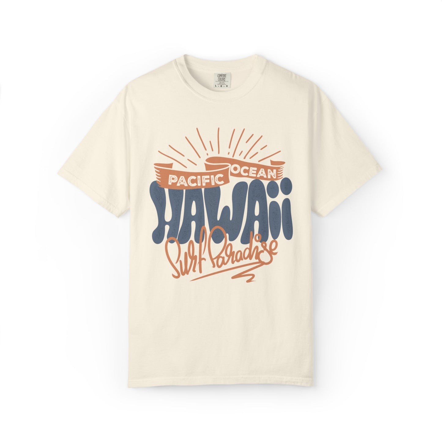 Enjoyable Pacific Ocean Hawaii Wave Rider Beach Life Sun Sand Sea Seashells Sea Waves Beach Sun Glasses Beach Surfers Unisex Heavy Cotton T-Shirt