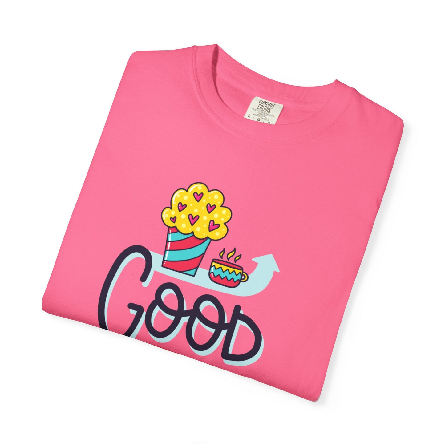 Good Morning Lazy Day Achiever Morning Champion Tee Daily Victory Sleep Defeated Unisex Heavy Cotton T-Shirt