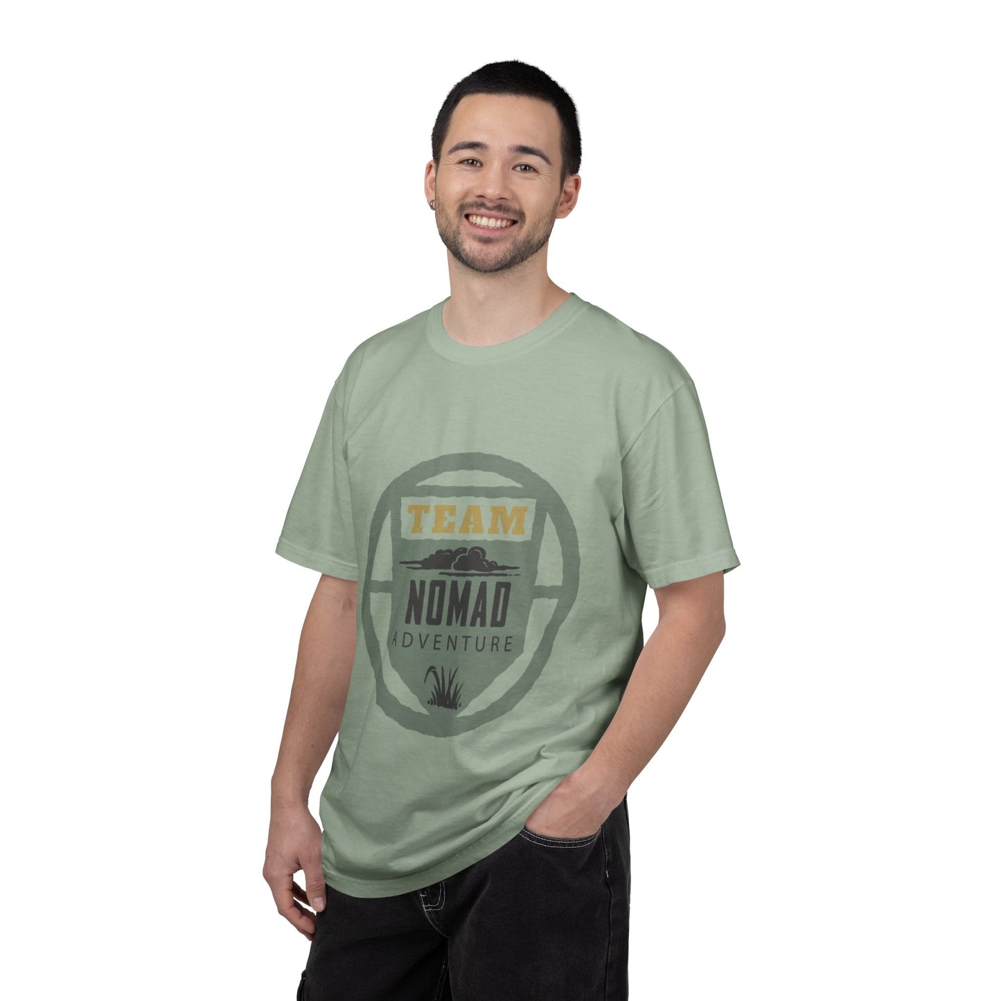 Team Nomad Constant Movement Discovery Freedom Adventure Enthusiasts Unisex Heavy Cotton T-Shirt