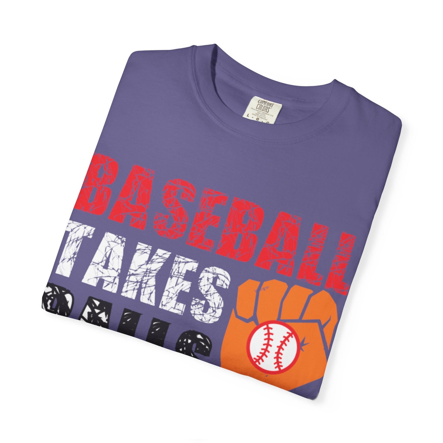 Baseball Takes Ball Defensive Prowess Tee Fielding Excellence Outfield Expertise Unisex Heavy Cotton T-Shirt