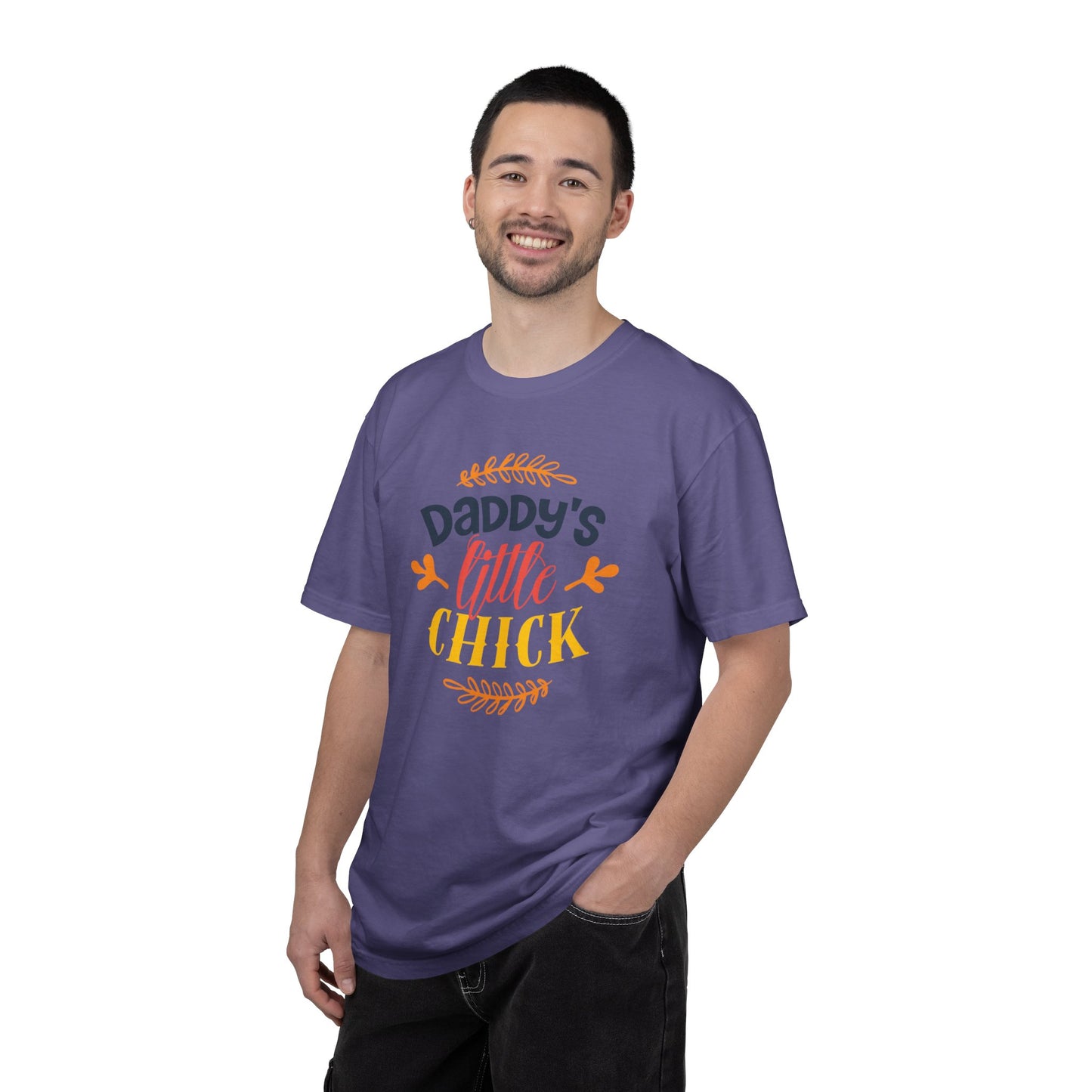 Daddy’s Little Chick Confidence Tee Elegance Charming Appealing Beauty Easter Celebration Unisex Heavy Cotton T-Shirt