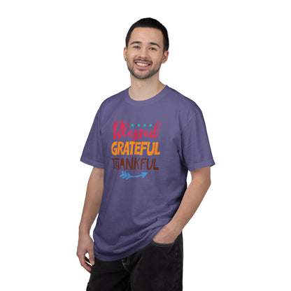 Blessed Grateful ThankfulAppreciate Everything Lovers Tee Positivity Self-Sufficiency Satisfaction Unisex Heavy Cotton T-Shirt