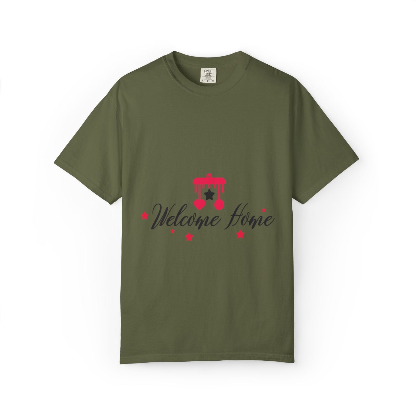 Welcome Home Peaceful Paradise Tee Cherished Space Heartfelt Haven Unisex Heavy Cotton T-Shirt