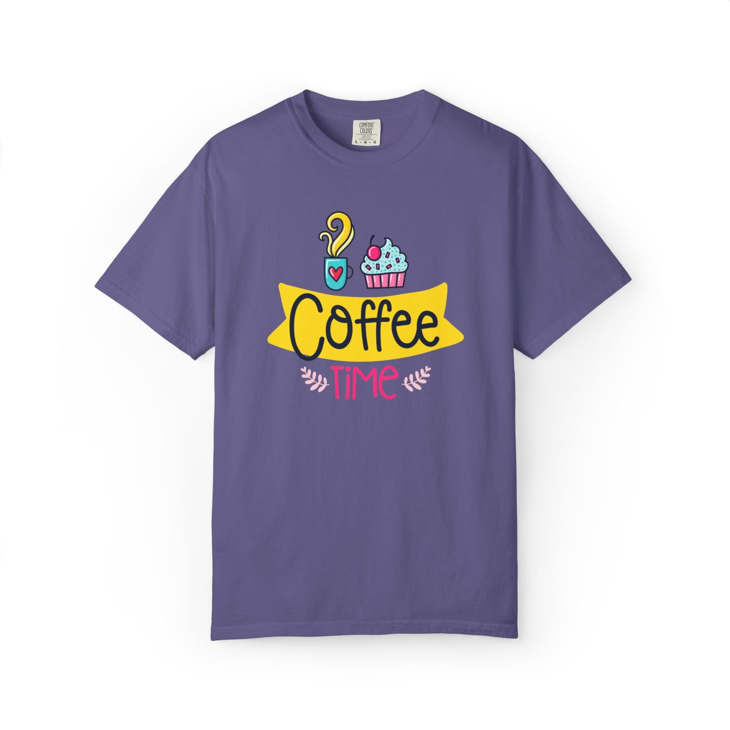 Funny Coffee Time Beans Latte Lovers Tee Black Brew Addicted Barista Freak Unisex Heavy Cotton T-Shirt