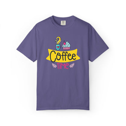 Funny Coffee Time Beans Latte Lovers Tee Black Brew Addicted Barista Freak Unisex Heavy Cotton T-Shirt