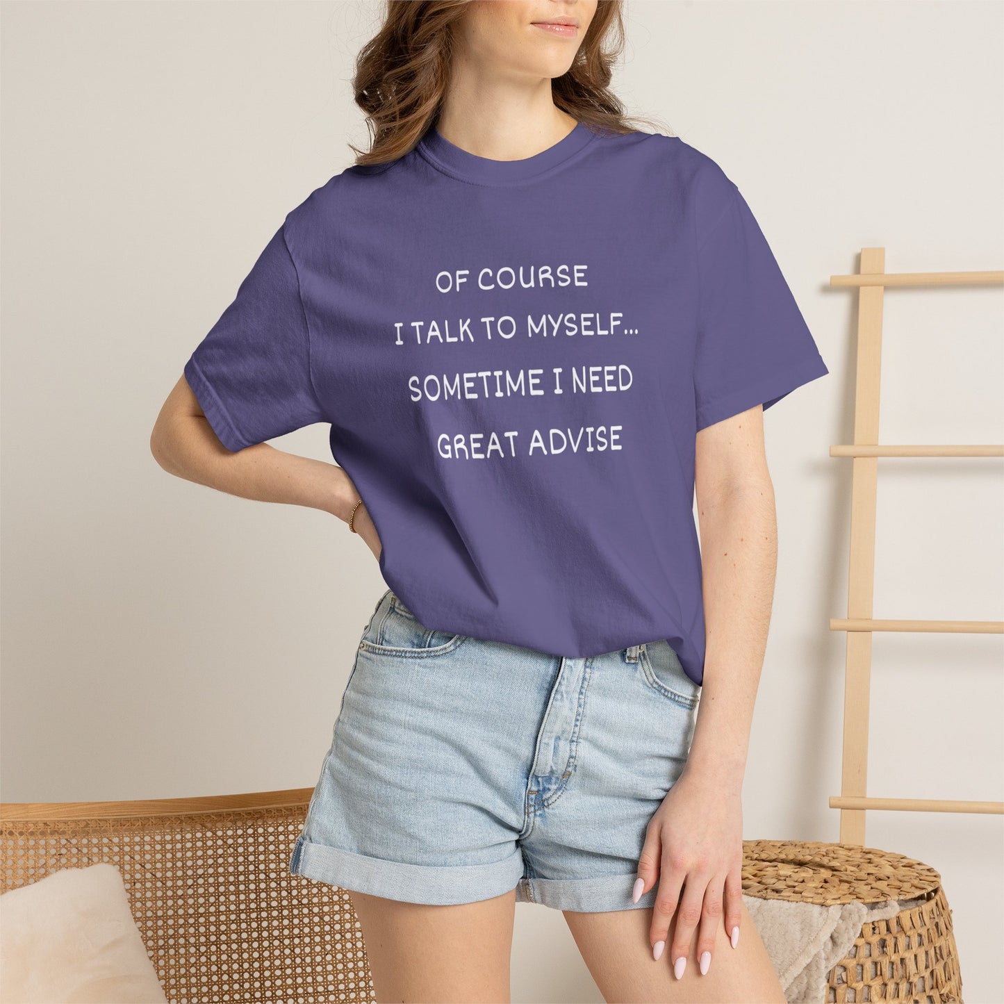 I Talk to Myself Unisex Garment-Dyed T-shirt