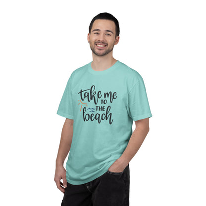 Take Me To The Beach Sunset Vibes Ocean Tee Sandy Celebration Adventure Camp Unisex Heavy Cotton T-Shirt