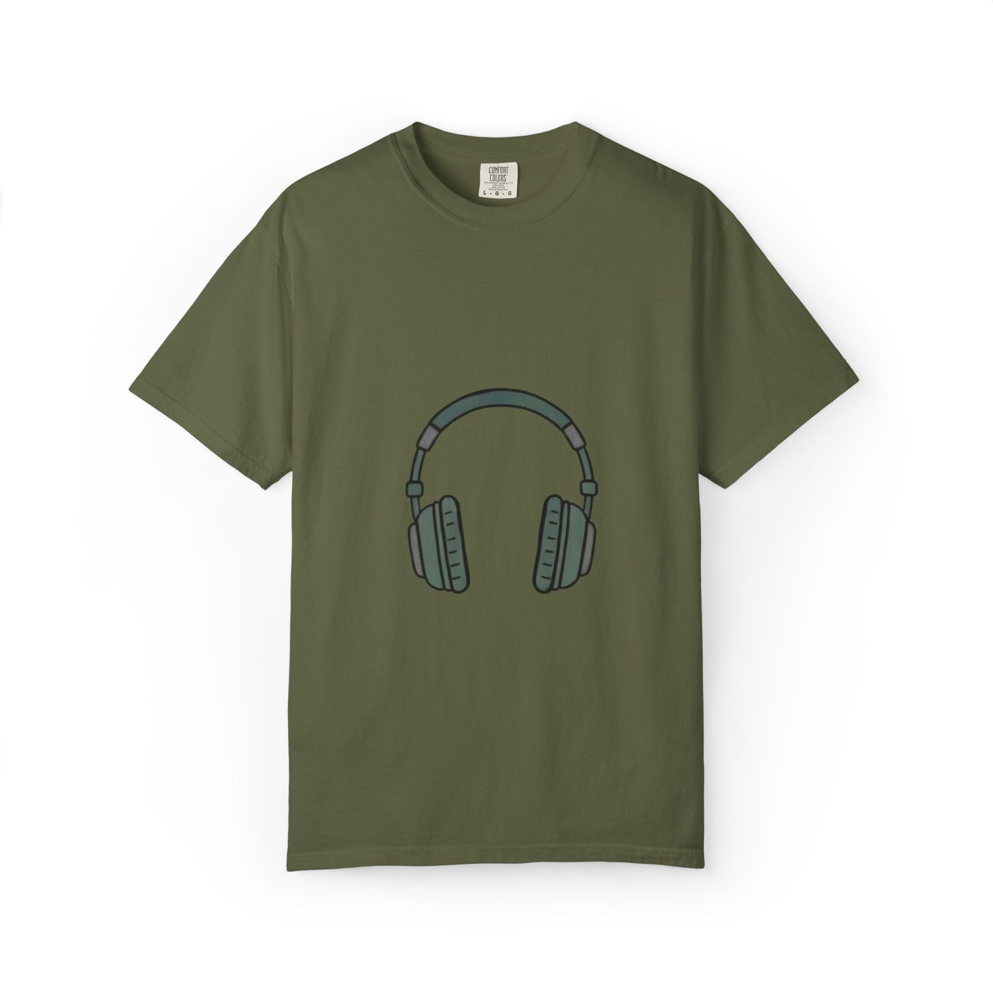 Head Phone Unisex Garment-Dyed T-shirt