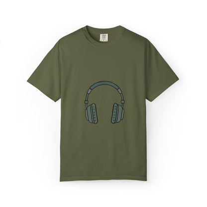Head Phone Unisex Garment-Dyed T-shirt