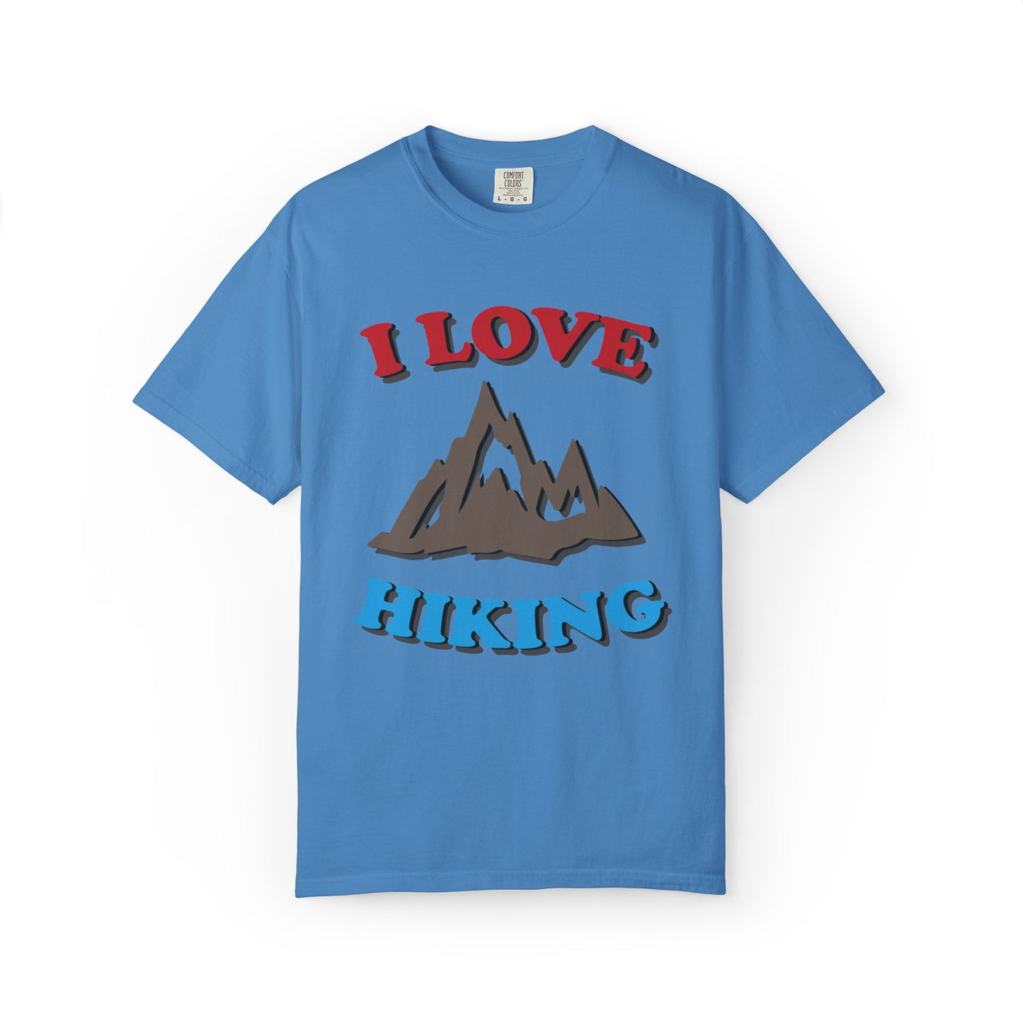 I Love Hiking Trendy Tee Adventure Mountain Hut Belays Ropes Fun Activities Unisex Heavy Cotton T-Shirt