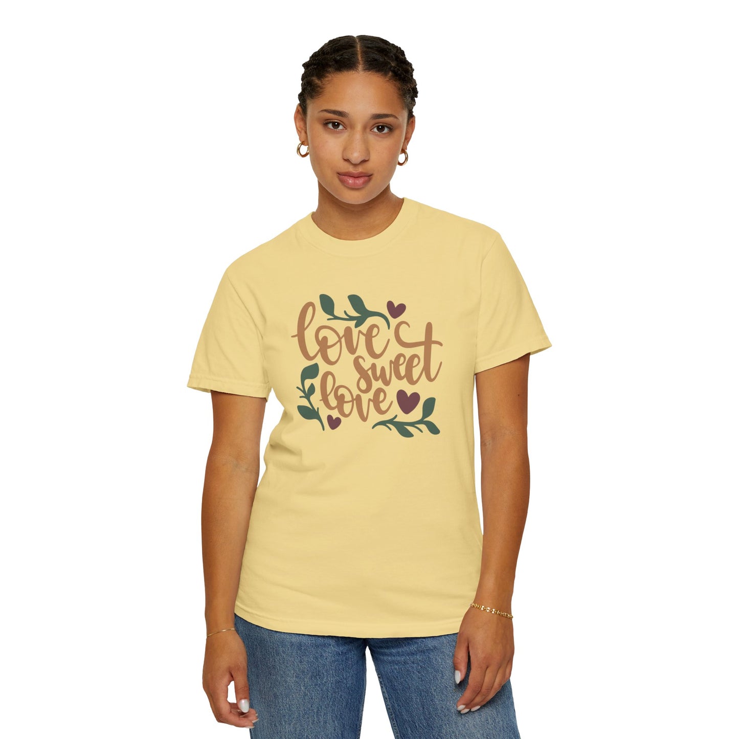 Love Sweet Love Boundless Love Affection Lover’s Tee Infinite Bliss Butterfly Kisses Evergreen Romance Unisex Heavy Cotton T-Shirt