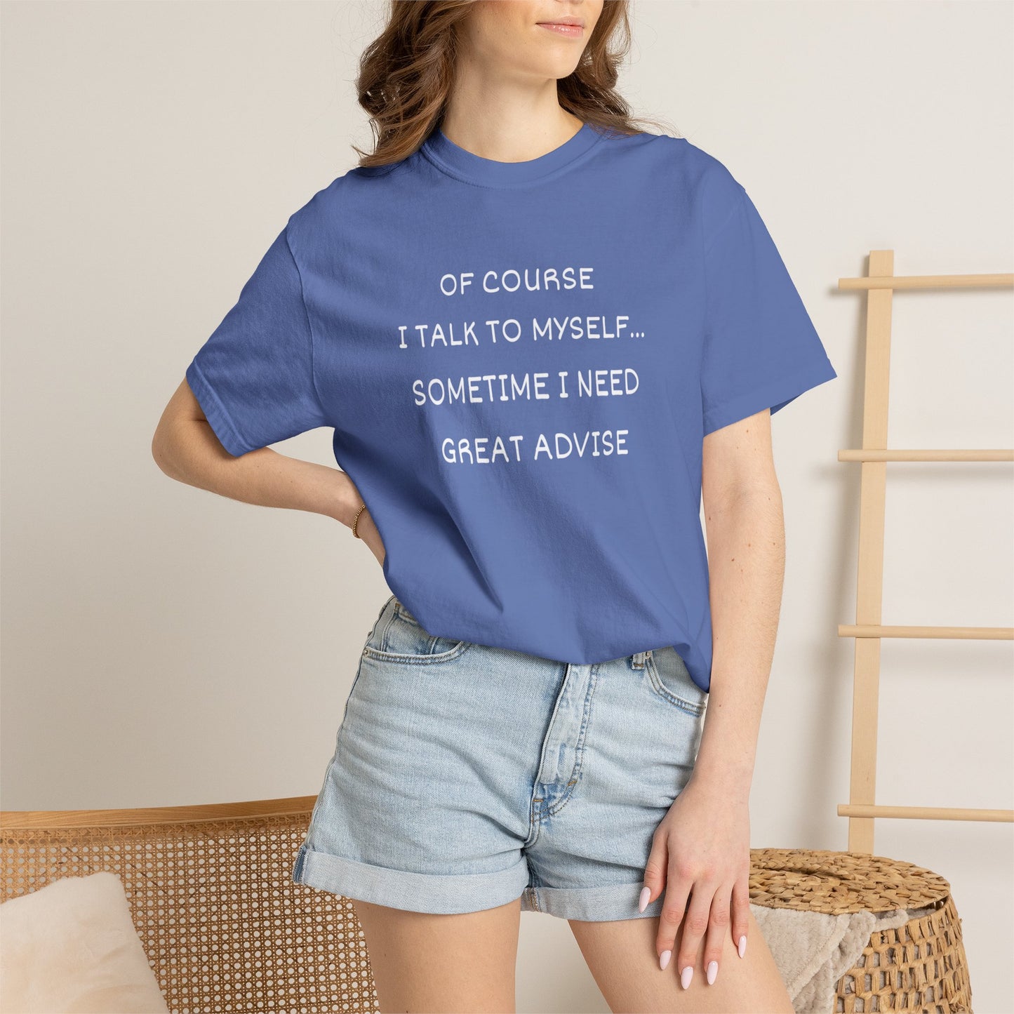 I Talk to Myself Unisex Garment-Dyed T-shirt