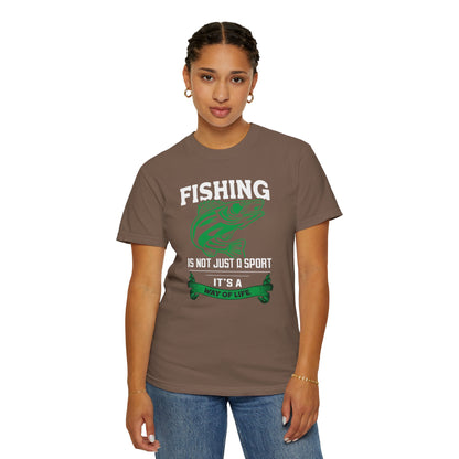 Fishing Is Not Just A Sport Reel Bait Fishing Tee Solitude Unisex Heavy Cotton T-Shirt