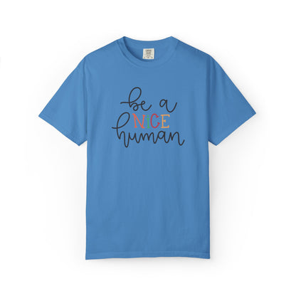 Be A Nice Human Positivity Optimism Happiness Tee Mindset Gratitude Empathy Unisex Heavy Cotton T-Shirt