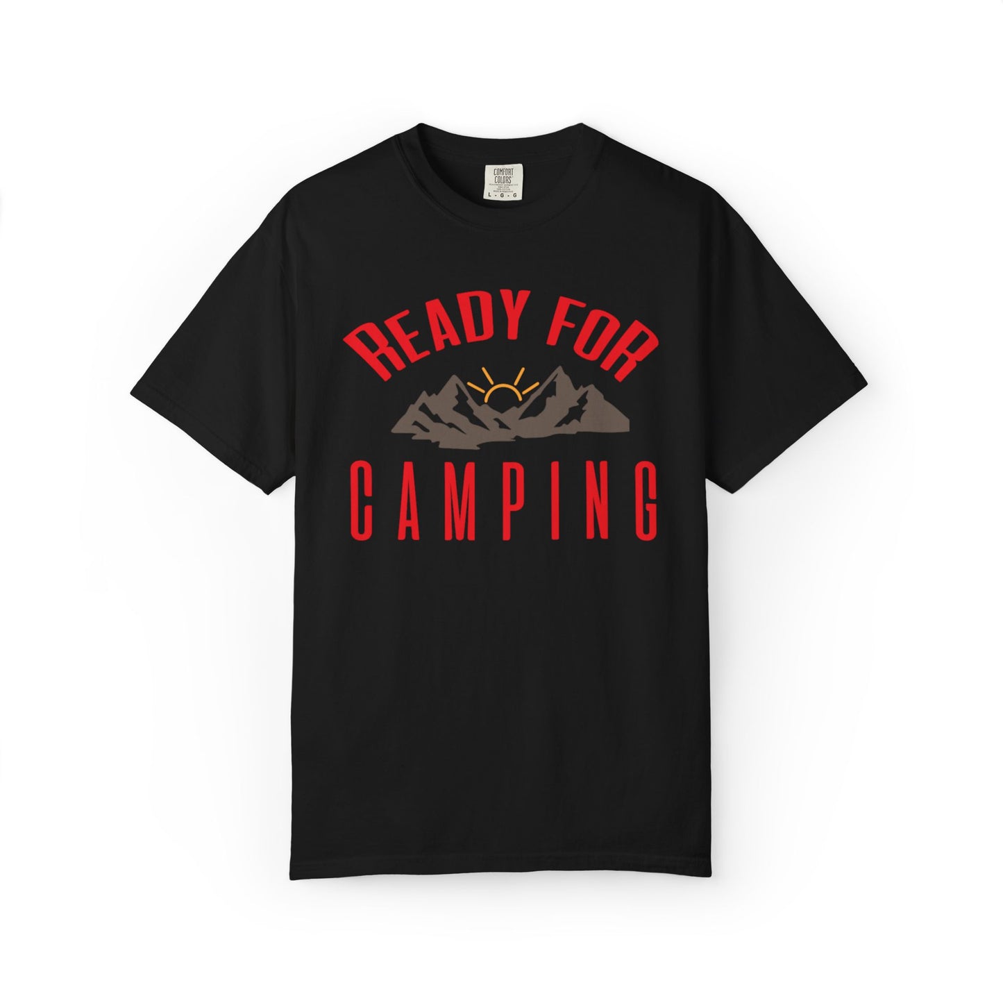 Ready For Camping Trendy Tee Adventure Mountain Hut Belays Ropes Fun Activities Bonfire Unisex Heavy Cotton T-Shirt