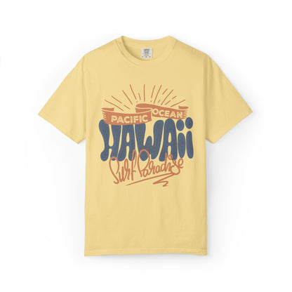 Enjoyable Pacific Ocean Hawaii Wave Rider Beach Life Sun Sand Sea Seashells Sea Waves Beach Sun Glasses Beach Surfers Unisex Heavy Cotton T-Shirt