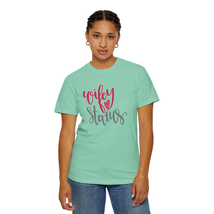 Wifey Status Loyal Tee Fun-loving Elegant Captivating Graceful Amazing Unisex Heavy Cotton T-Shirt