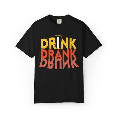 Funny Drink Drank Drunk Want To Drink Beer sarcastic Beer Glass Sip & Smile Unisex Heavy Cotton T-Shirt