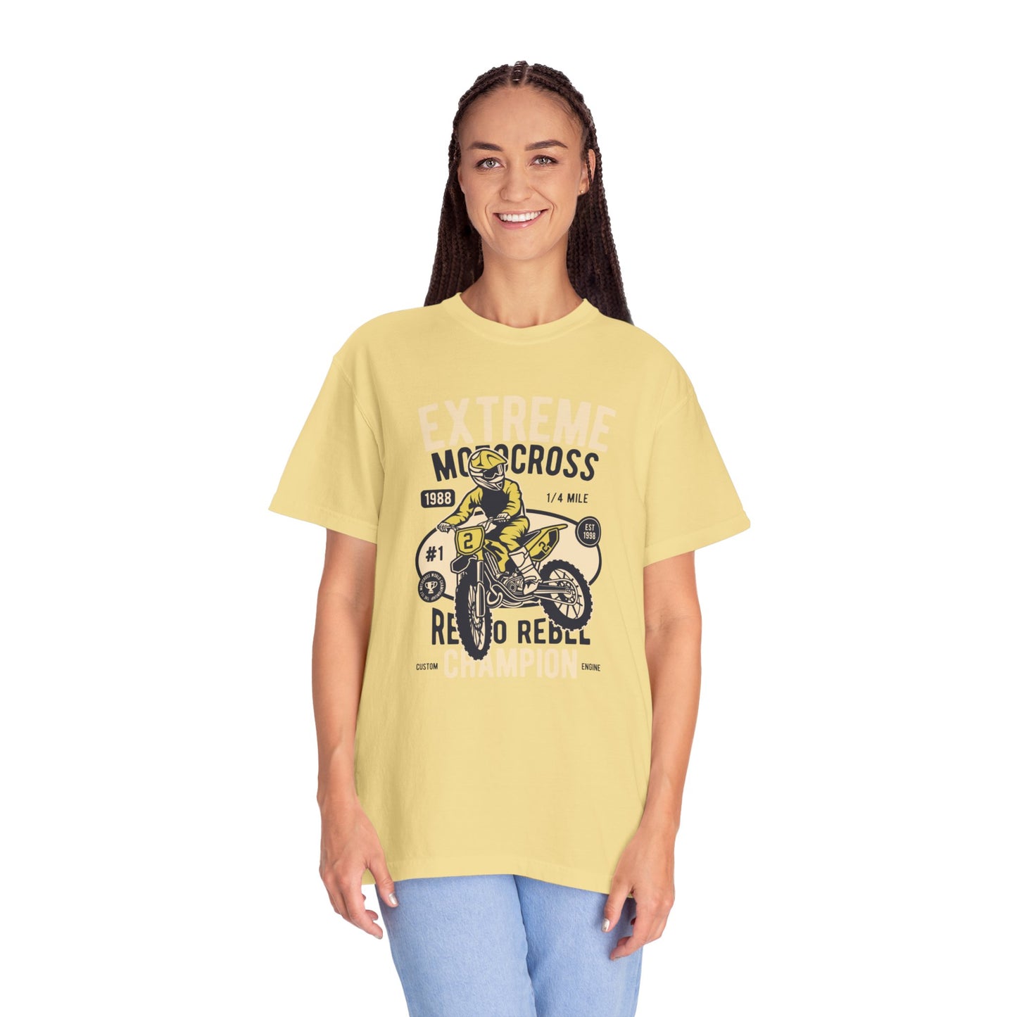 Extreme Champion Epic Trail Exploration Tee Thrill-Seeking Stunt Mastery Downhill Rush Unisex Heavy Cotton T-Shirt